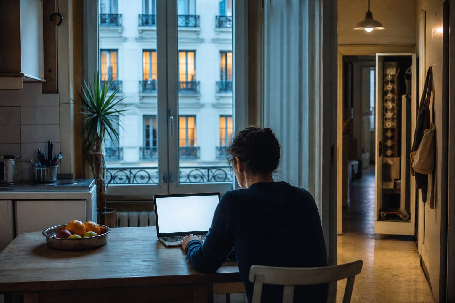 Locataire change de contrat en ligne sans interruption dans son immeuble.